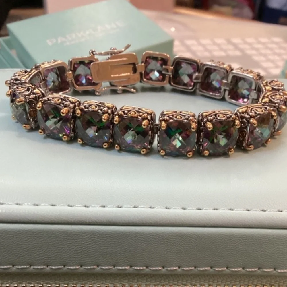 Park Lane CZ signature vintage bracelet. One for sale … white stone!